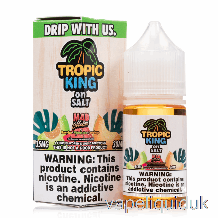 Mad Melons - Tropic King On Salt - 30mL 35mg Vape Juice